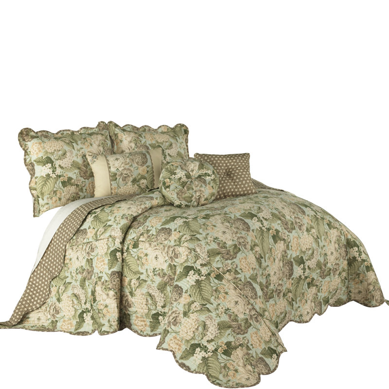 Waverly Garden Glory 3 Piece Reversible Coverlet Set & Reviews Wayfair